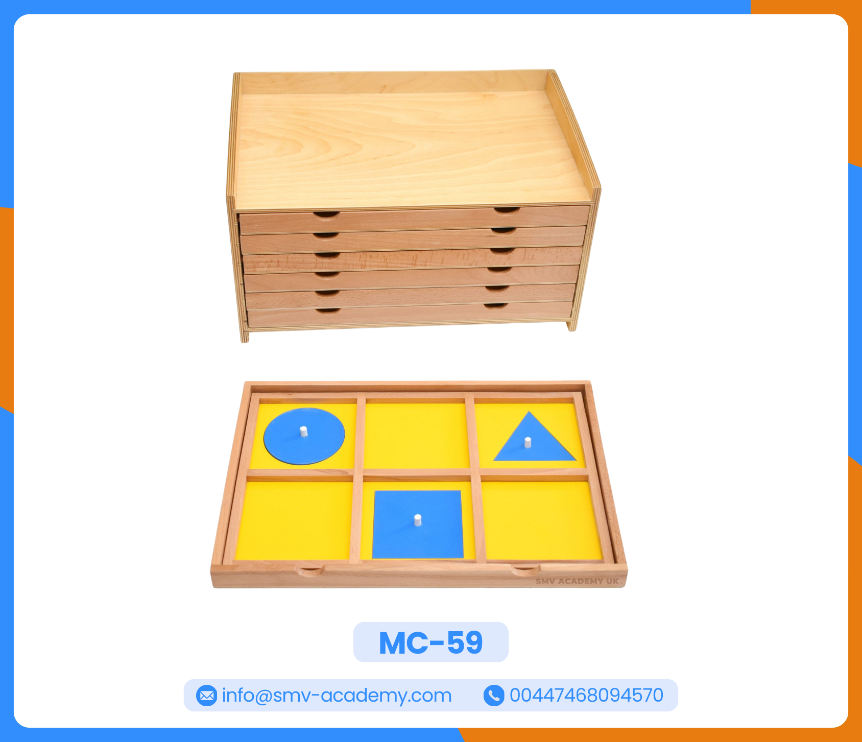 صينية التقديم والشرح - Geometric Cabinet Demonstration Tray